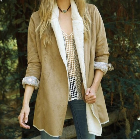 lovestitch Jackets & Blazers - Never worn Lovestitch faux suede fur jacket